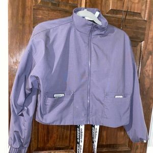 Purple adidas crop jacket
